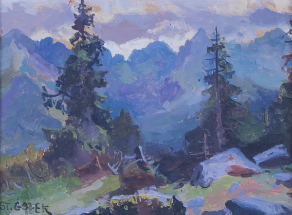 Stanisław Gałek, PEJZAŻ TATRZAŃSKI, przed 1950