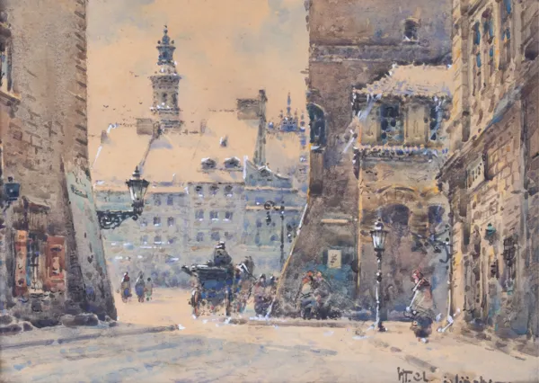 Władysław Chmieliński (Stachowicz), RYNEK STAREGO MIASTA W WARSZAWIE, przed 1939