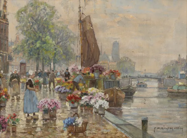 Franz Max Richter-Reich, TARG NA KWIATY NAD KANAŁEM W HOLANDII