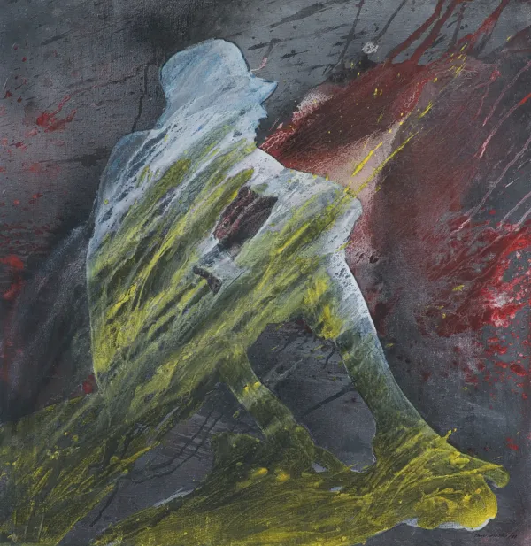 Józef Krzysztof Oraczewski, SIEDZĄCY MĘŻCZYZNA, 1988