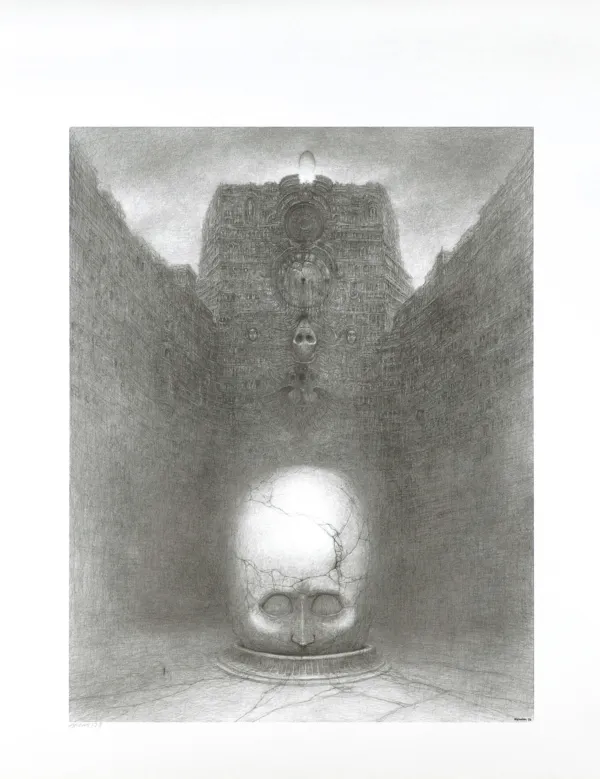 Zdzisław Beksiński, BEZ TYTUŁU, 1973/2005