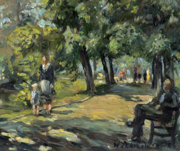 Włodzimierz Zakrzewski, ALEJKA W PARKU, 1949