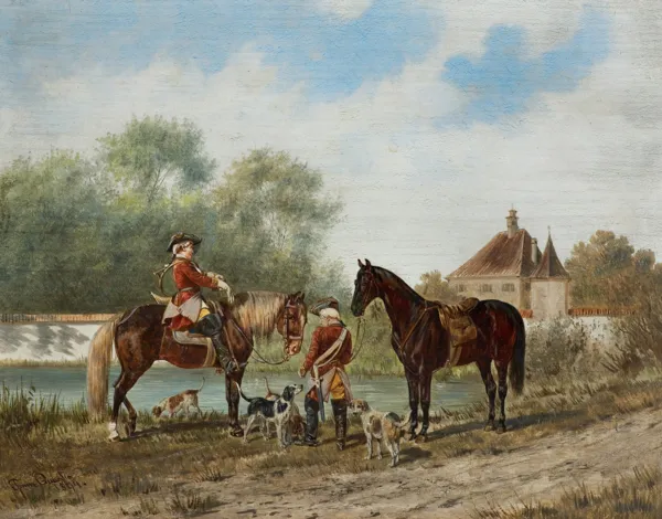 Franz Quaglio, NA POLOWANIU, 1894