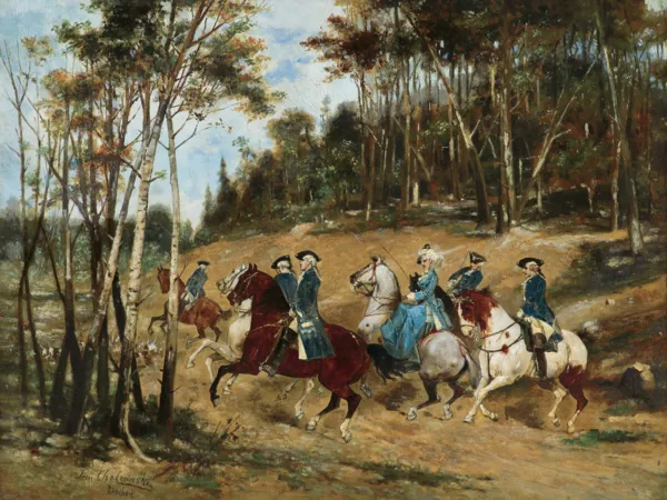 Jan Chełmiński, PRZEJAŻDŻKA, przed 1875