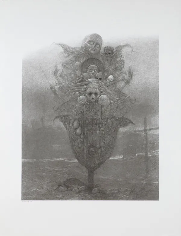 Zdzisław Beksiński, BEZ TYTUŁU, 1973/2005