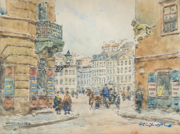 Tadeusz Cieślewski, WARSZAWSKI RYNEK STAREGO MIASTA, 1938