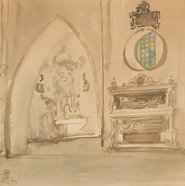 Stanisław Noakowski, WNĘTRZE KOŚCIOŁA, 1923