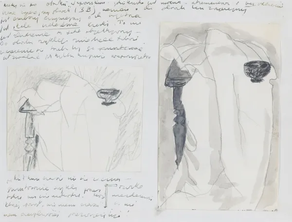 Józef Czapski, Martwa natura - draperia na stoliku