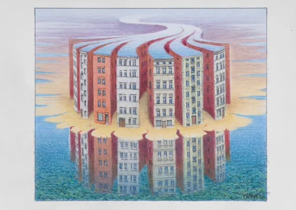 Jacek Yerka, Delta otynkowana, 2022