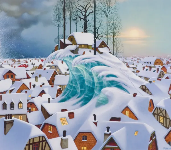 Jacek Yerka, Zimowa fala, 2005
