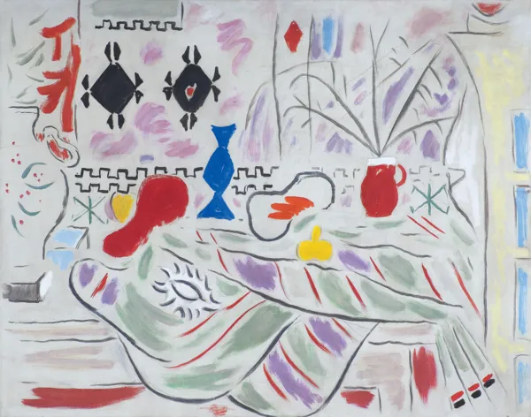 Wacław Taranczewski, MARTWA NATURA Z NIEBIESKIM WAZONEM, 1957