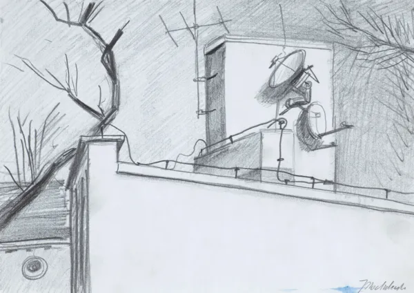 Jarosław Modzelewski, ANTENY (WIDOK Z ZIELONEJ GÓRY), ok. 2013