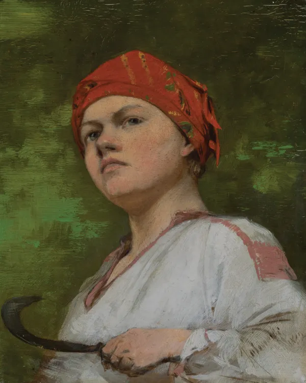 Roman Kochanowski, DZIEWCZYNA Z SIERPEM, 1882