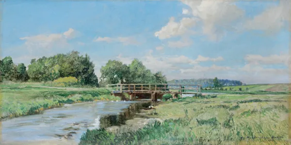 Michał Gorstkin Wywiórski, MOSTEK NA WEŁNIE, 1916