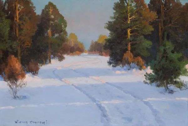 Wiktor Korecki, ZACHÓD SŁOŃCA W ZIMOWYM PEJZAŻU