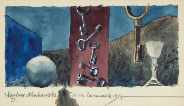 Zbigniew Makowski, KOMPOZYCJA Z KLUCZAMI, 1974