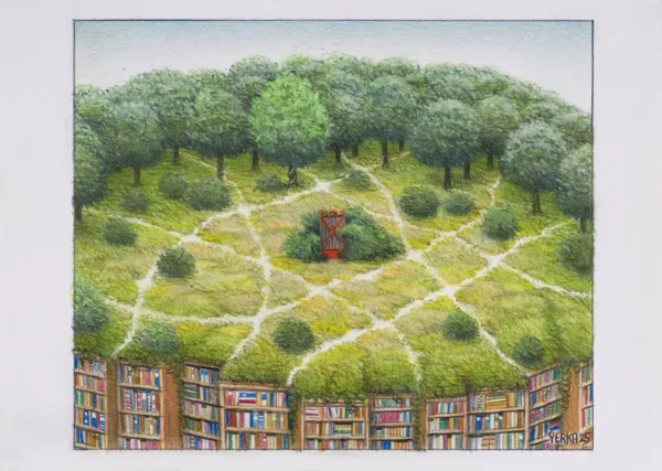Jacek Yerka, OCZYTANY PAGÓREK, 2025