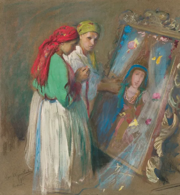 Leon Wyczółkowski, NA BOŻE CIAŁO, 1901