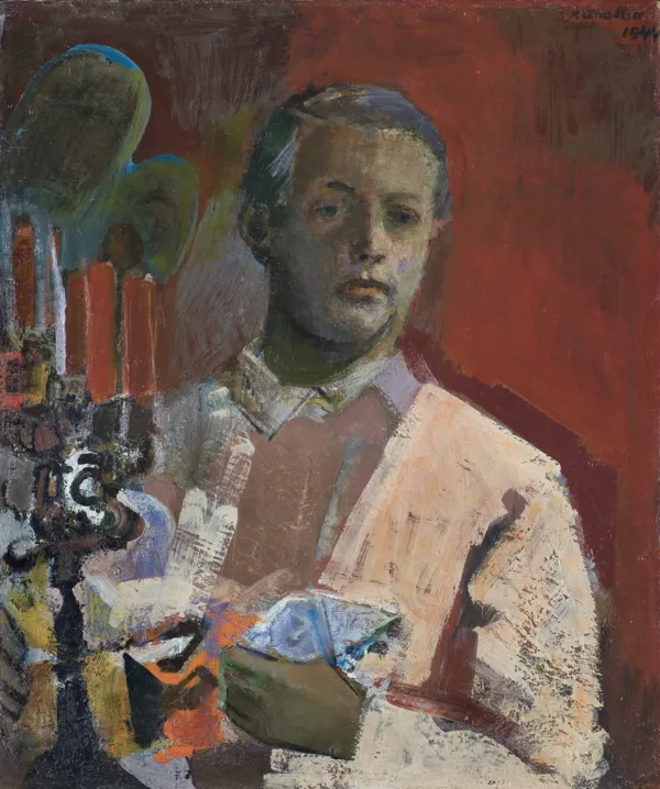 Rajmund Kanelba, AUTOPORTRET W CZERWIENI, 1944