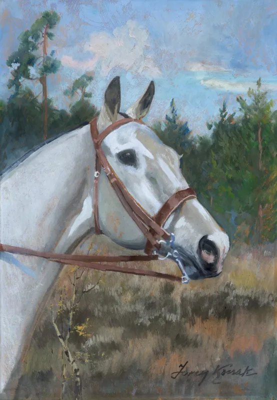 Jerzy Kossak, GŁOWA SIWEGO KONIA