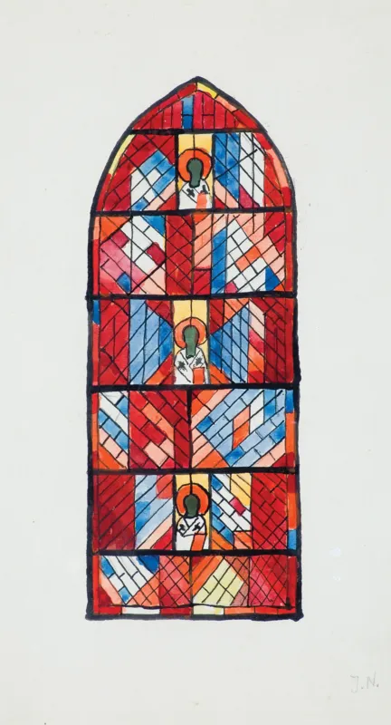 Jerzy Nowosielski, PROJEKT WITRAŻA DO KRYPTY PW. ŚW. BARTŁOMIEJA WE WROCŁAWIU, I połowa lat 90. XX w.