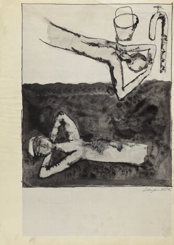 Jan Lebenstein, LEŻĄCY, 1955-56