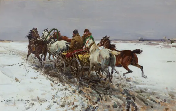 Czesław (I. Zygmuntowicz) Wasilewski, W DRODZE NA TARG, przed 1939