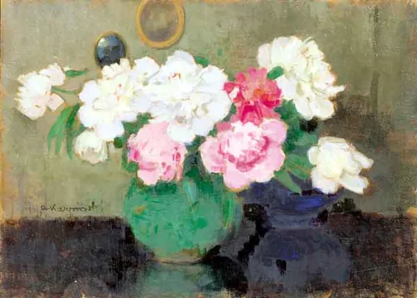 Alfons Karpiński, Różowe i białe peonie