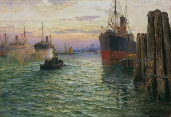 Michał Gorstkin Wywiórski, W WIELKIM PORCIE W HAMBURGU, ok. 1900