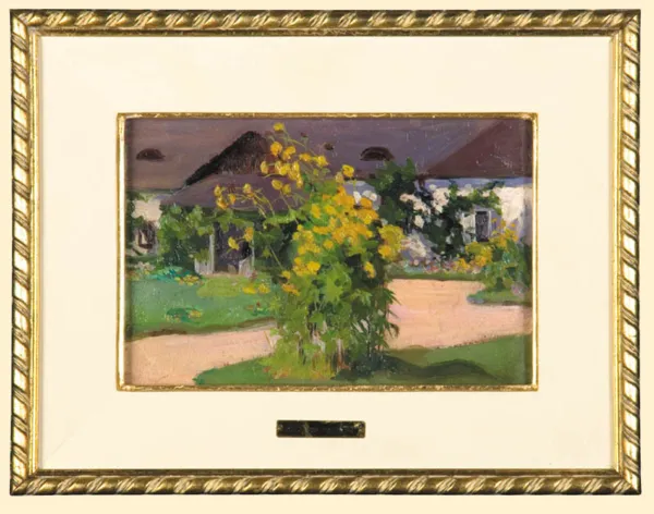 Stanisław Podgórski, KWIATY PRZED DWORKIEM, przed 1939