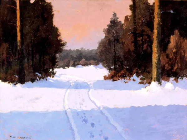 Wiktor Korecki, Droga leśna zimą, po 1945