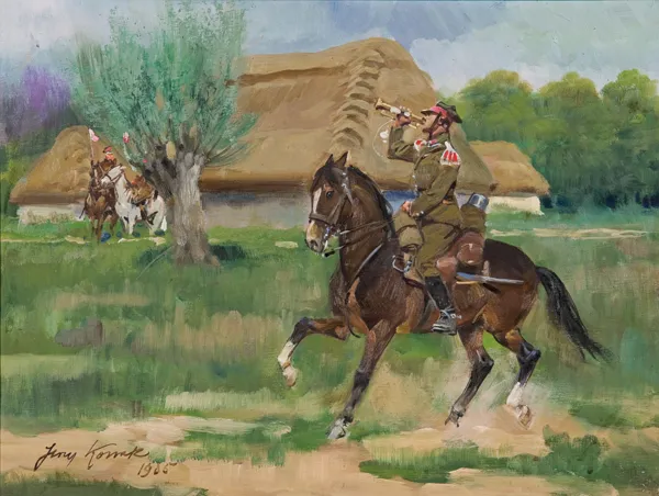 Jerzy Kossak, TRĘBACZ UŁANÓW, 1935