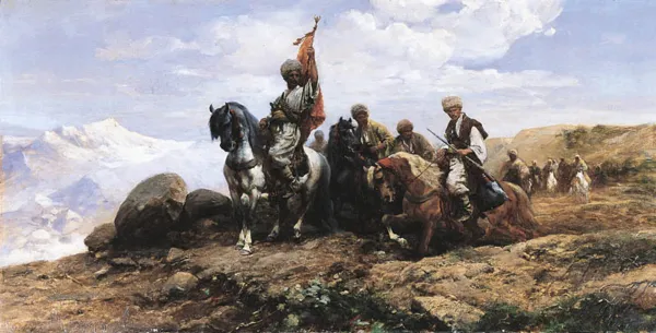 Michał Gorstkin Wywiórski, W GÓRACH KAUKAZU, lata 1883-1890