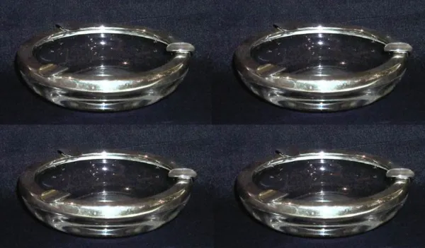 Autor nierozpoznany, Komplet czterech popielniczek, ok. 1930