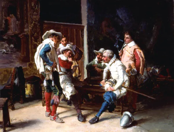 August Herman Knoop, Gra w karty, przed 1900