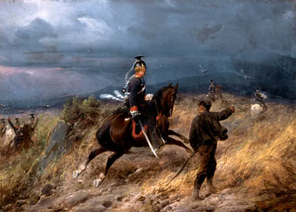 Christian Sell, Ułani na patrolu, 1867