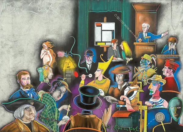 Andrzej Dudziński, AUKCJA SZTUKI (projekt plakatu), 1996