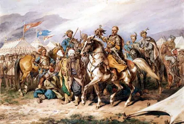 Juliusz Kossak, Roman Ruszczyc wraca z podjazdu .....