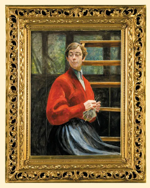 Jacek Malczewski, W pracowni artysty. Portret dziewczyny, 1922