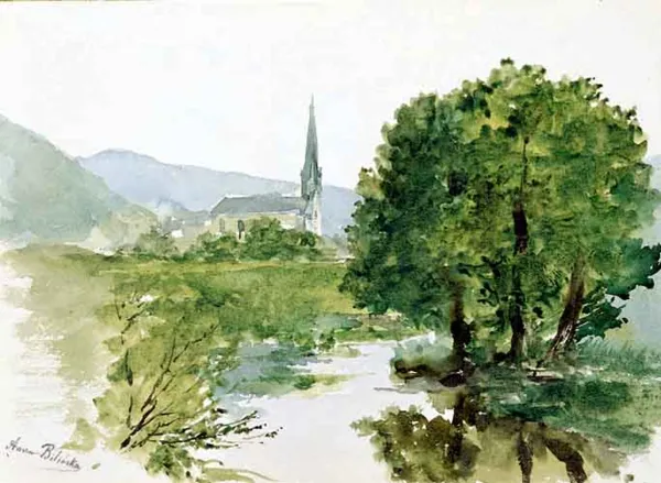 Anna Bilińska - Bohdanowiczowa, Pejzaż letni z drogą