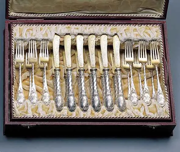 Autor nierozpoznany, Sztućce do owoców