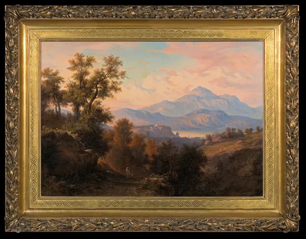 Albert Żamett, KRAJOBRAZ WŁOSKI. MONTE SORE W ABRUZJI, 1861 