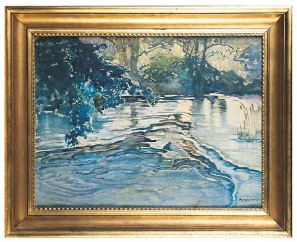 Apoloniusz Kędzierski, 18. Rzeczułka wśród drzew, przed 1914