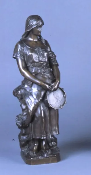 Eugene Marioton, Dziewczyna z tamburynem, ok. 1890