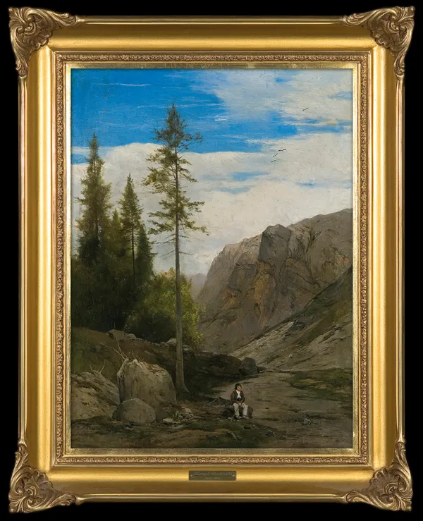 Henryk Grabiński, PEJZAŻ GÓRSKI, ok. 1880