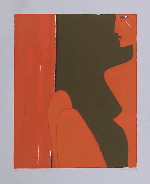 Jerzy Nowosielski, Akt czerwony, 1998