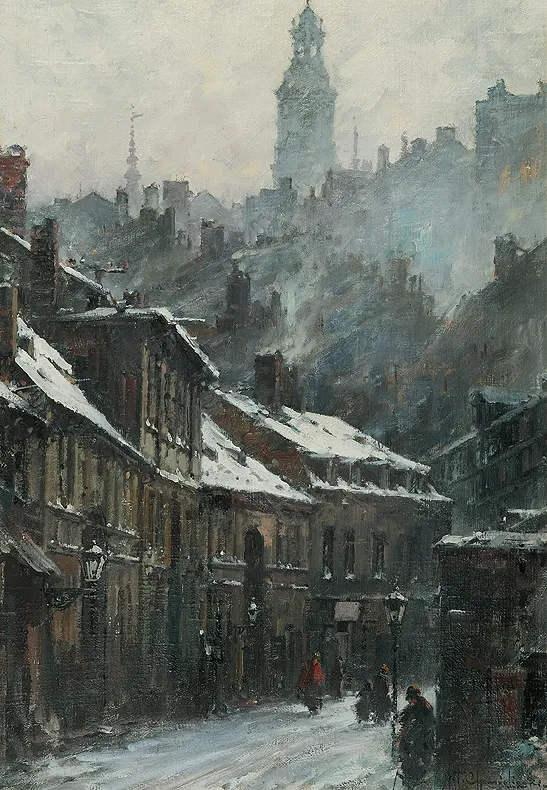 Władysław Chmieliński (Stachowicz), WARSZAWA. WIDOK STAREGO MIASTA OD STRONY WISŁY