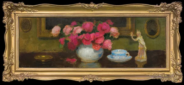 Alfons Karpiński, MARTWA NATURA Z RÓŻAMI, lata 30. XX w. 