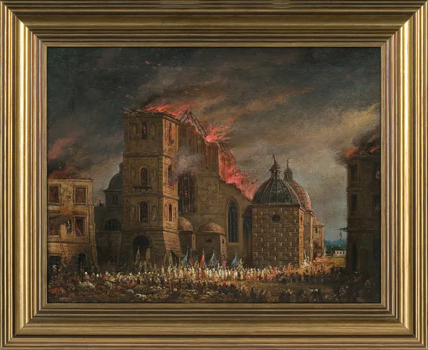 Teodor Baltazar  Stachowicz, POŻAR KOŚCIOŁA OO. DOMINIKANÓW W KRAKOWIE 