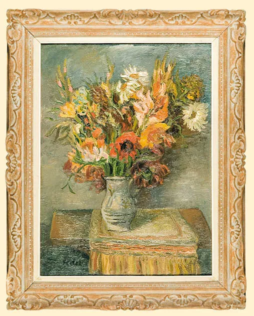 Adolf   Feder, Kwiaty w wazonie